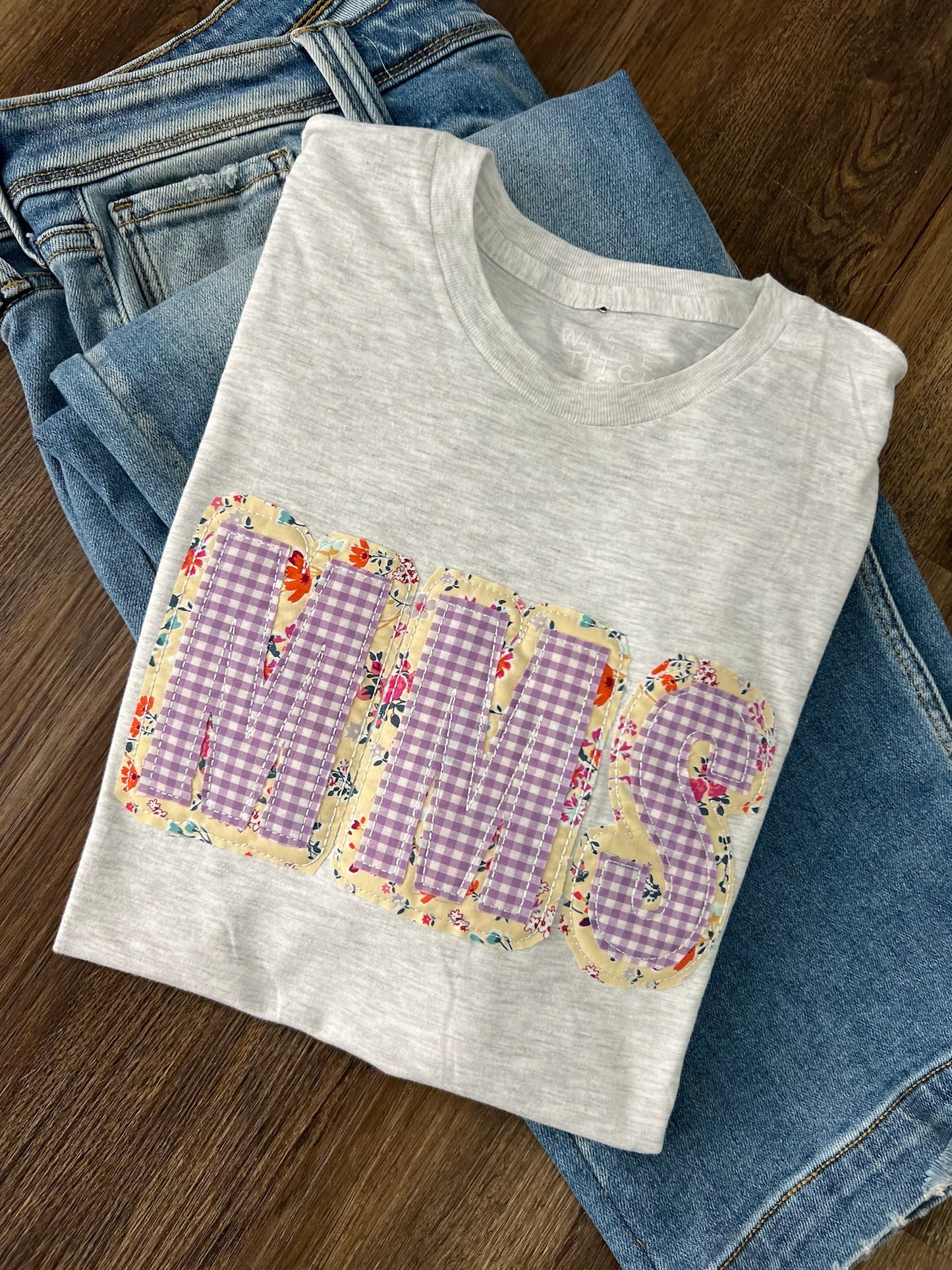 Spring Time Abbreviation School Spirit Handmade Tee | Customizable