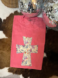 Floral Cross | Handmade | Pink