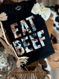 EAT BEEF |  Handmade Tee | BLACK