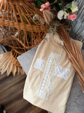 Lace Crochet Cross Shirt
