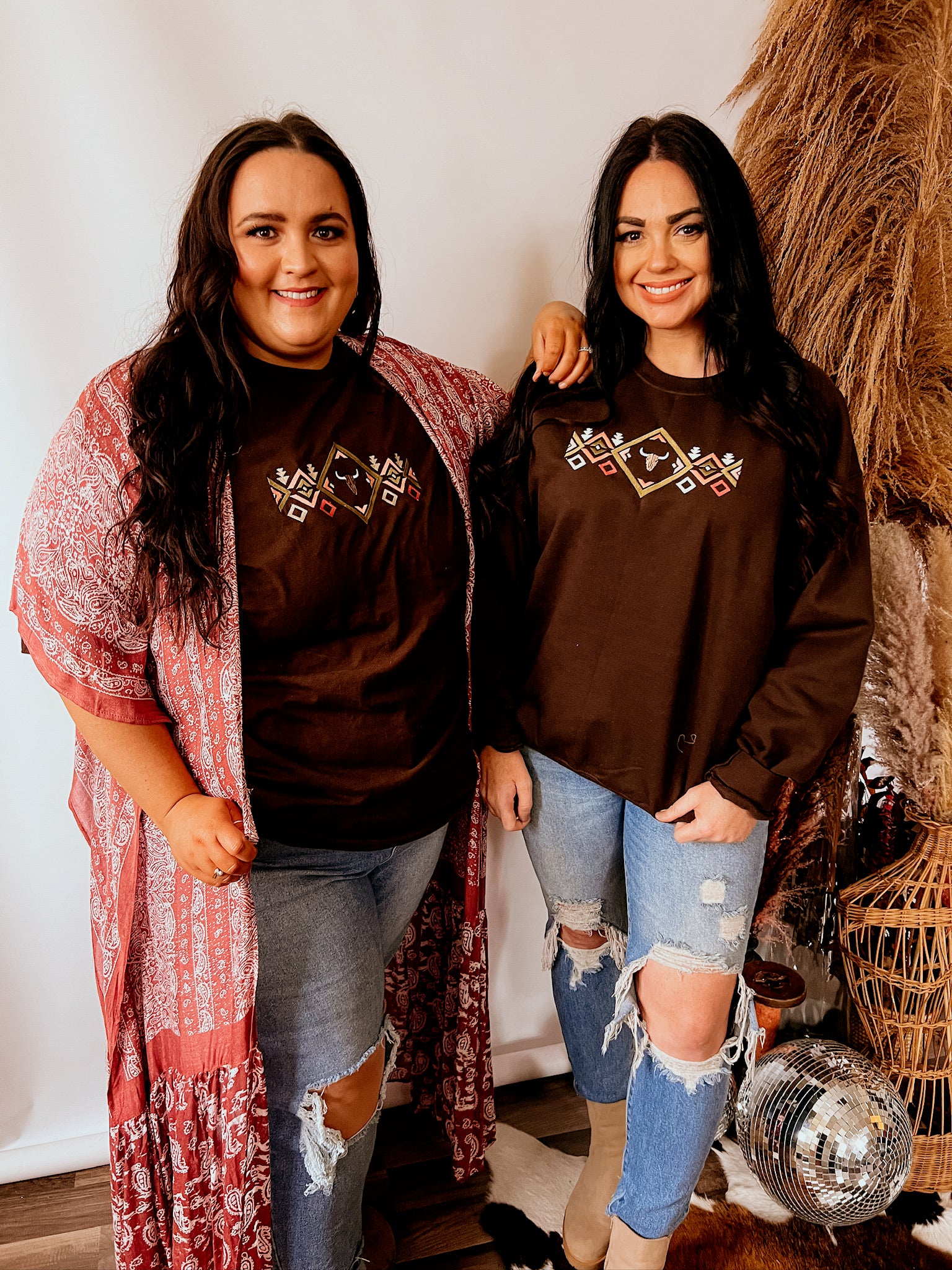Southwest Aztec Bull  | Handmade | Brown