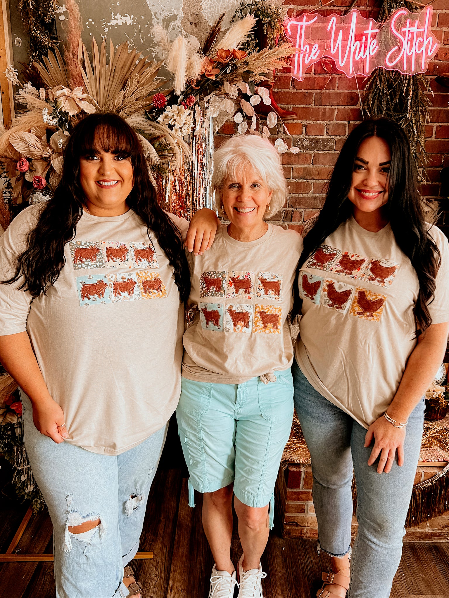 Floral Block Tee  | Pig