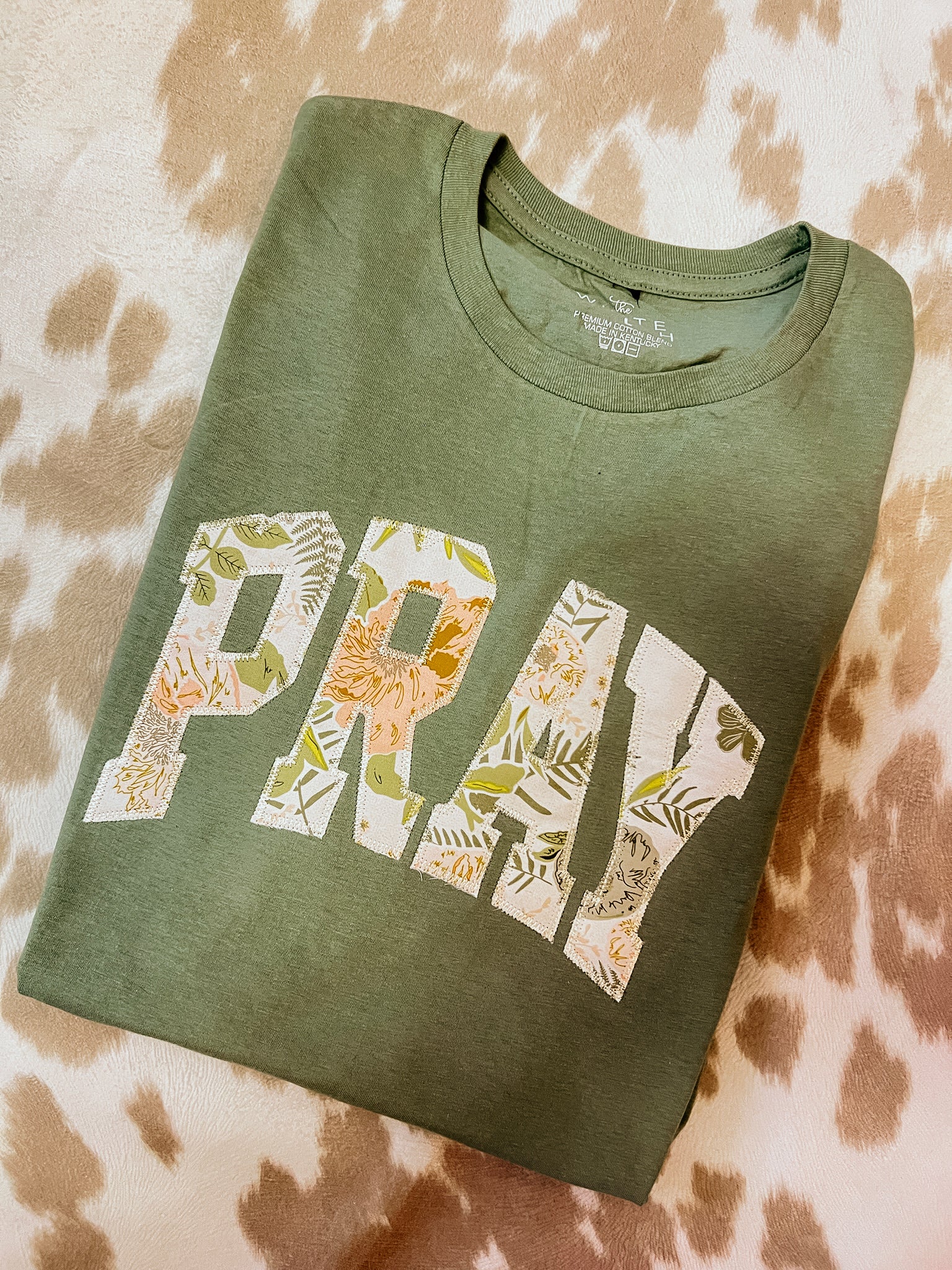 Pray Spring Floral | Handmade | Sage
