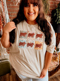 Floral Block Tee  | Pig