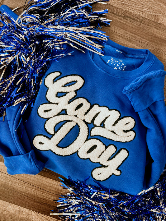 Game Day Patch Letter Sweatshirt – Broadway & Main Boutique