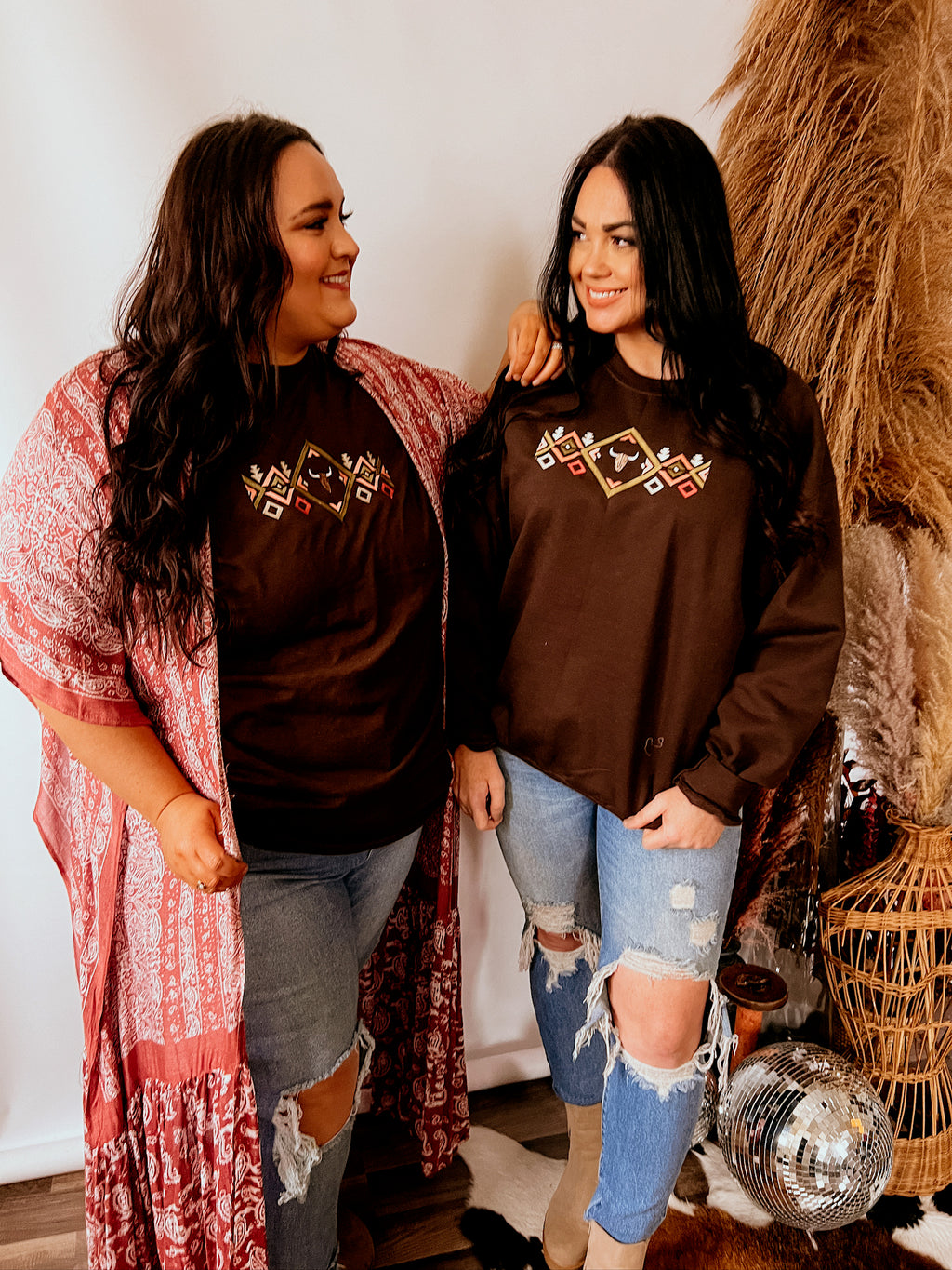 Southwest Aztec Bull  | Handmade | Brown