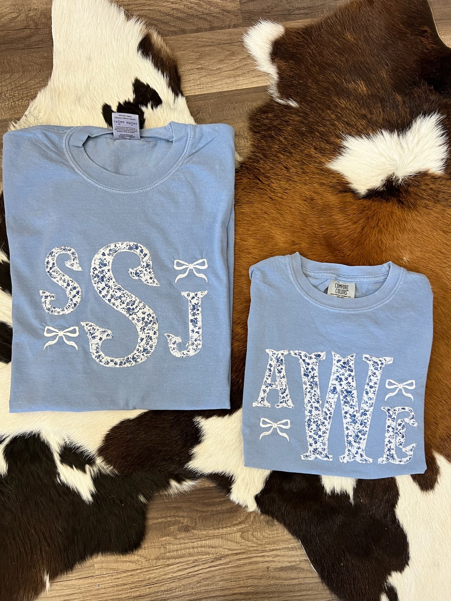 Bow Monogram | Handmade Tee