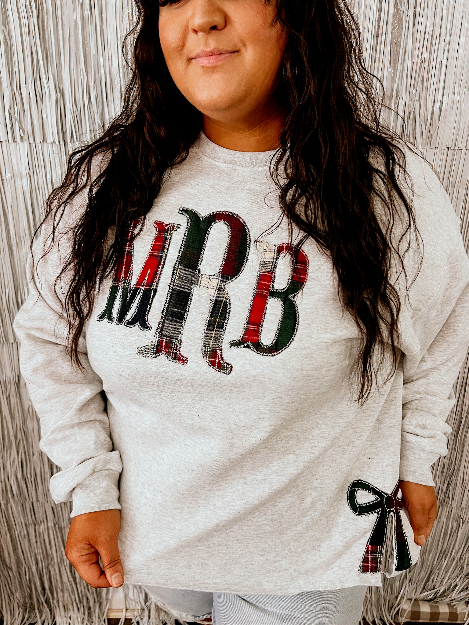Monogram Bow Sweatshirt | Customizable