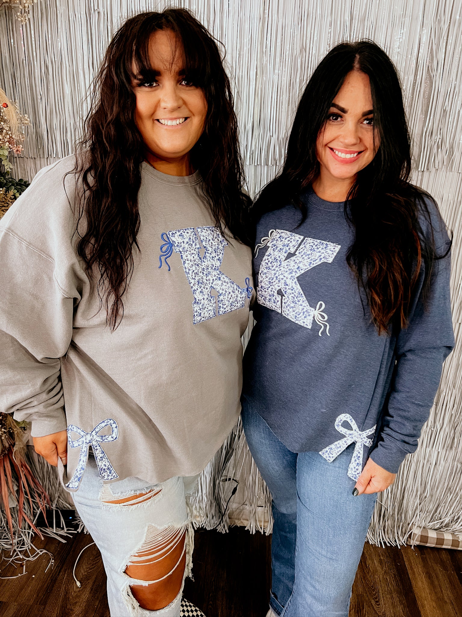 School Abbreviation Bow Sweatshirt | Customizable