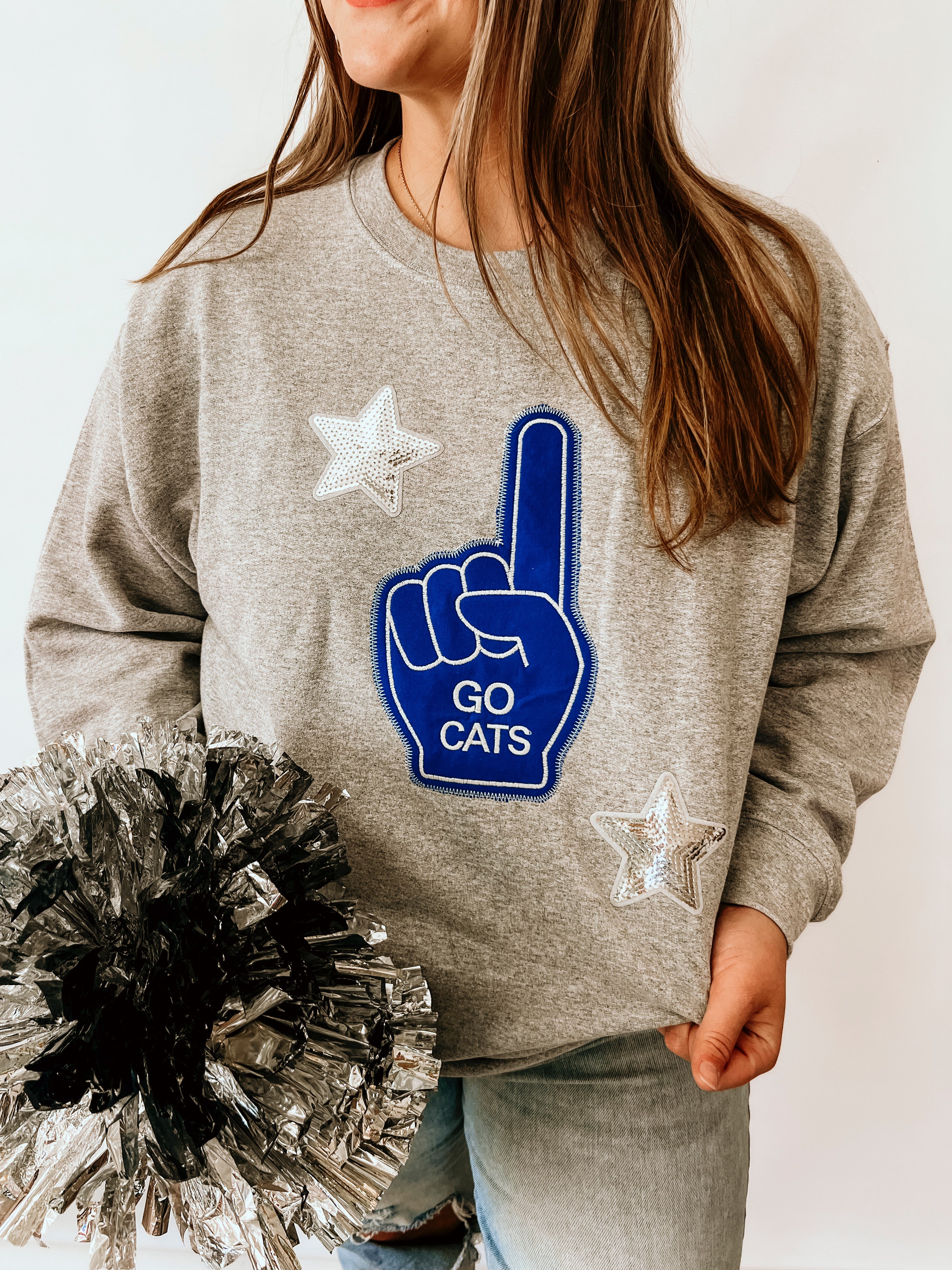 Go Cats Foam Finger Sweatshirt