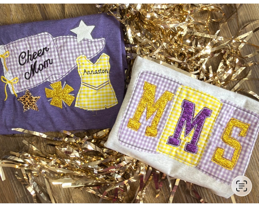 School Block Patch Applique | Customize your own shirt