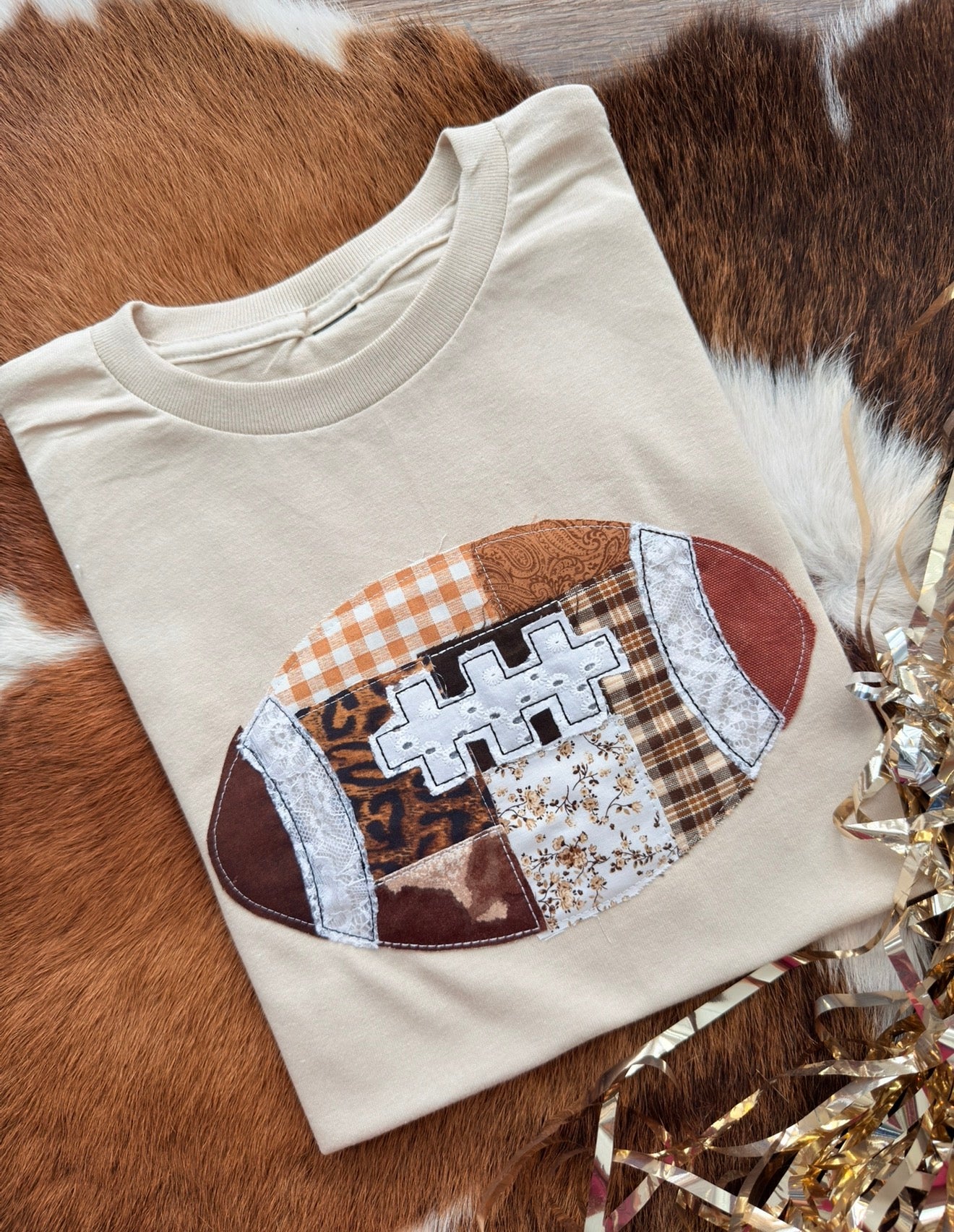 Quilted Patchwork Football
