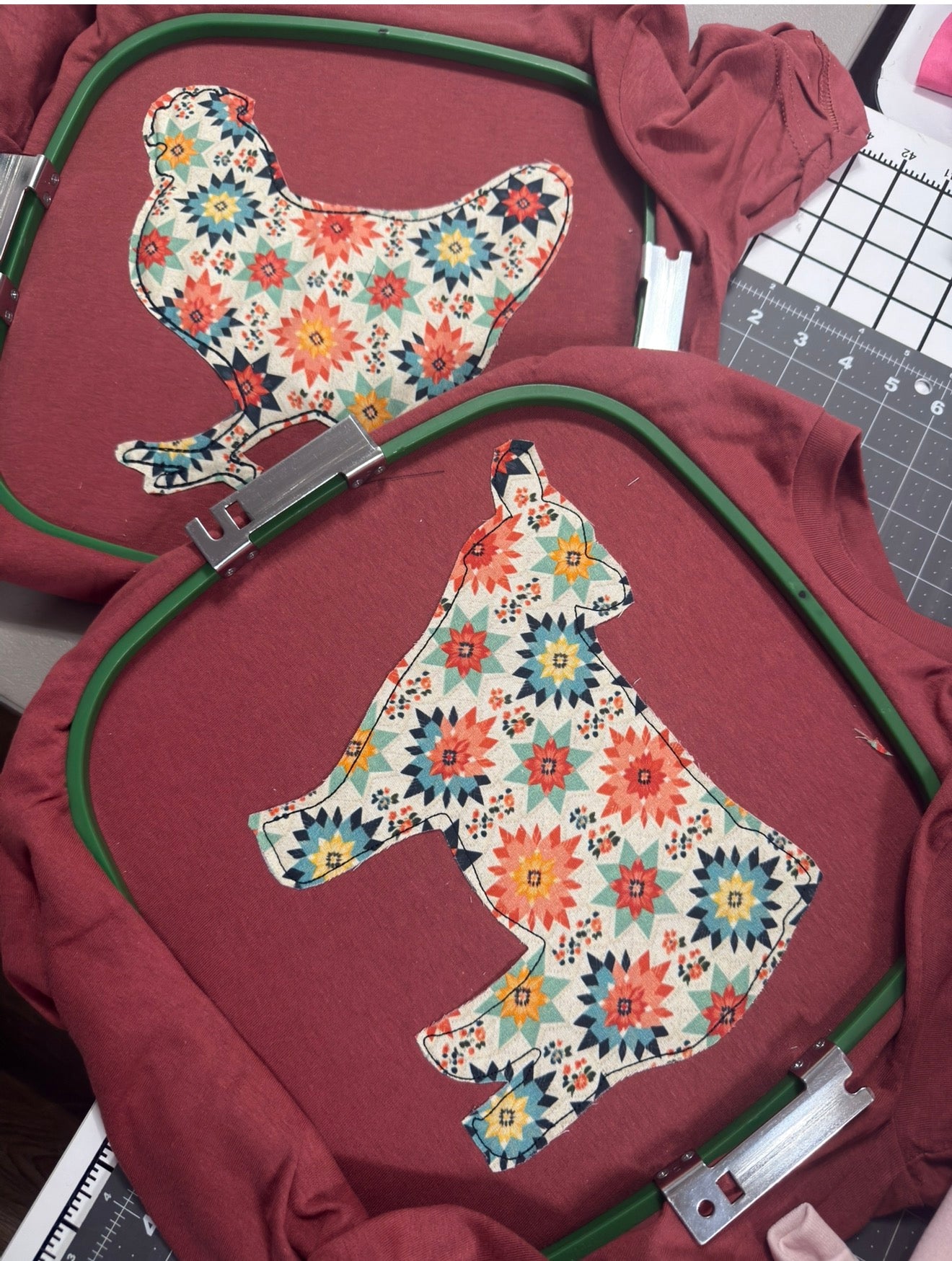 Quilted Farm Animals | Cow, Chicken, Horse, Lamb, Goat, Pig