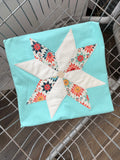 Quilt Star Tee |Seafoam