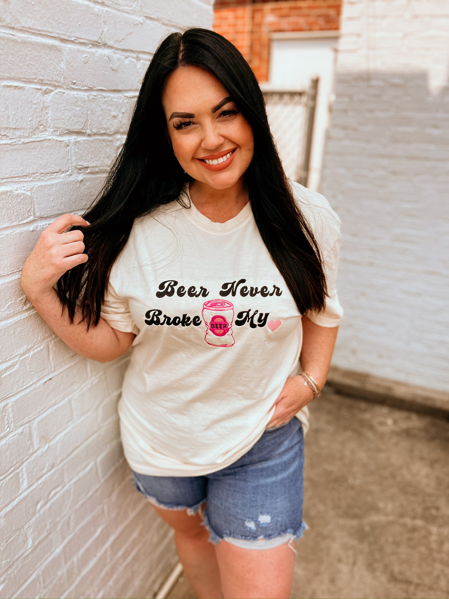 Beer Never Broke My Heart Handmade Tee