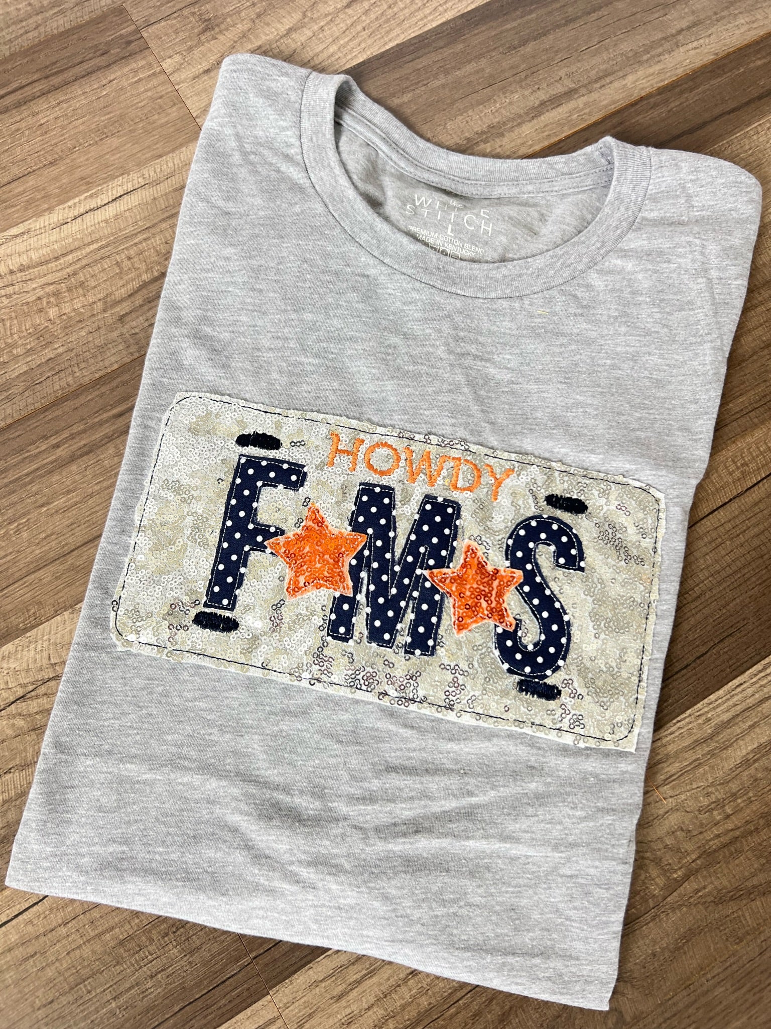 License Plate School Spirit Handmade Tee | Customizable