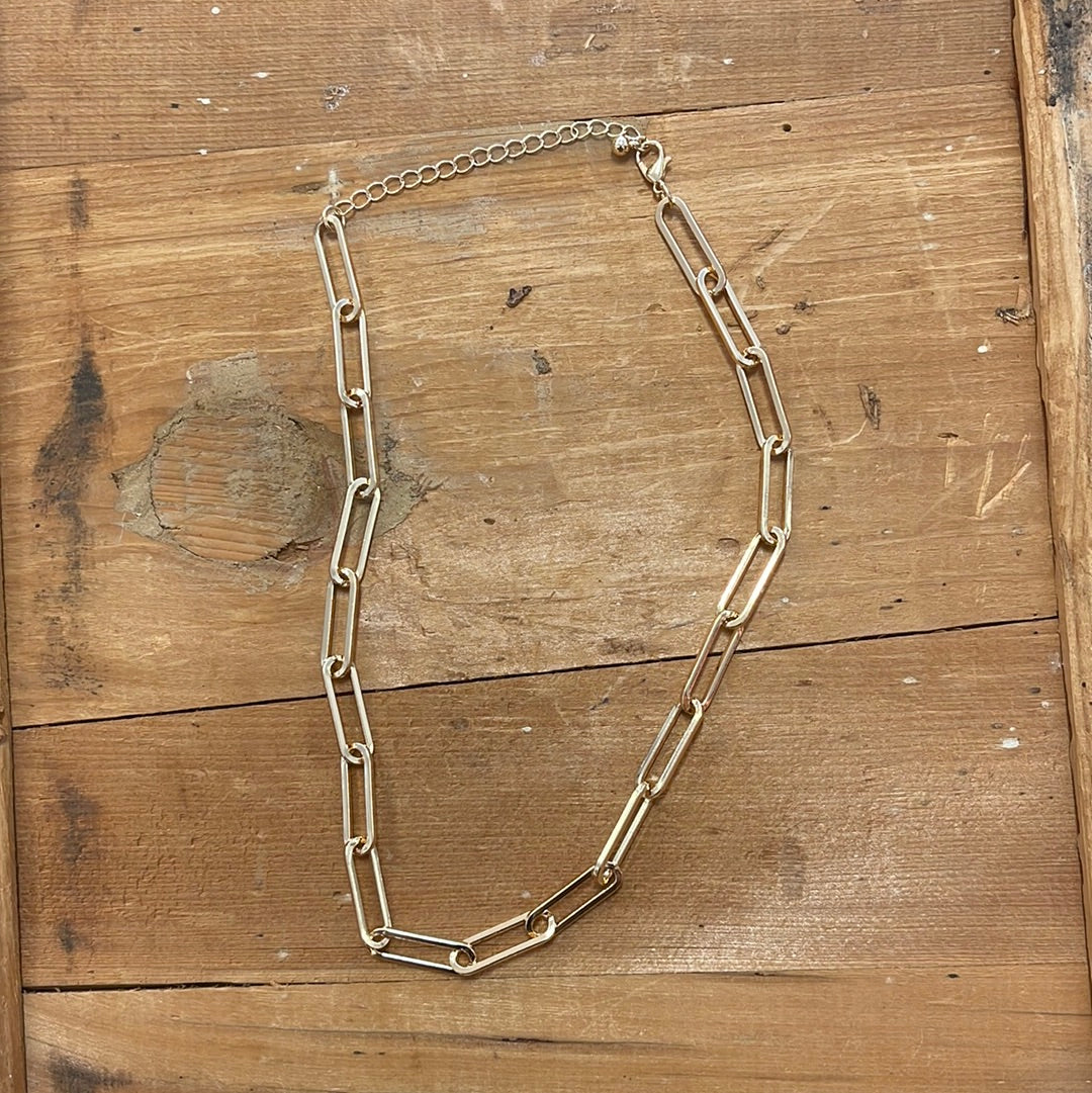 Paper-chain Necklace | Gold