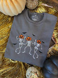 Skeleton Pumpkin Heads| Handmade