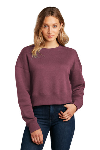 Berry State Fleece Cropped | Embroidered Sweatshirt