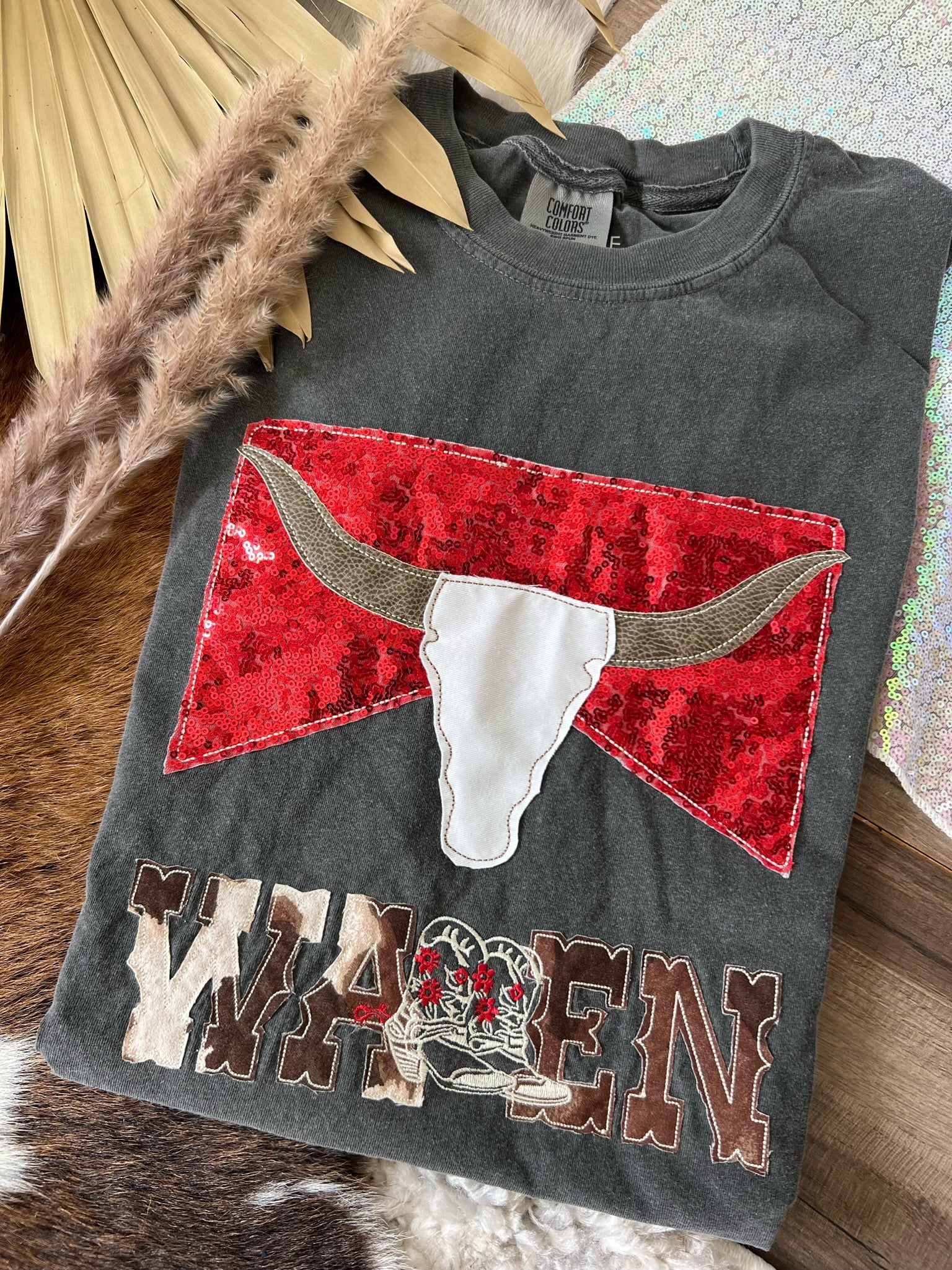 Skull Country Music Handmade Tee