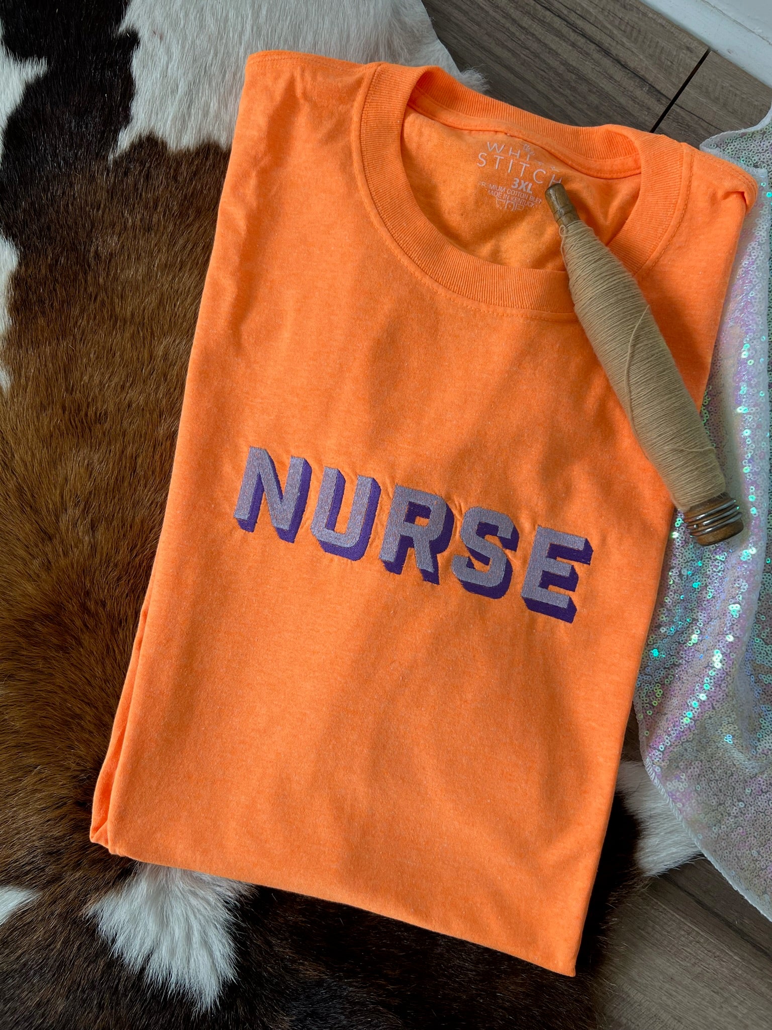 Retro Color Block Nurse Tee