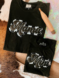 Retro Mama And Mini Handmade Tee
