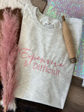 Expensive and Difficult | Handmade | Pink Thread