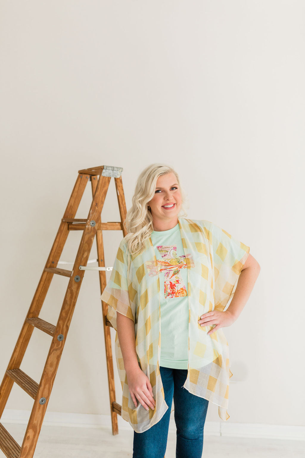 Spring Floral Cross | Handmade Tee