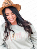 Mama Stonewash Long Sleeve Tee