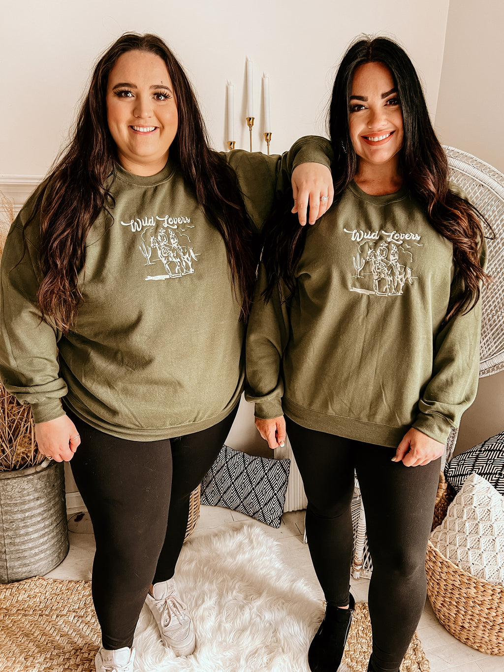 Wild Lovers Embroidered Sweatshirt