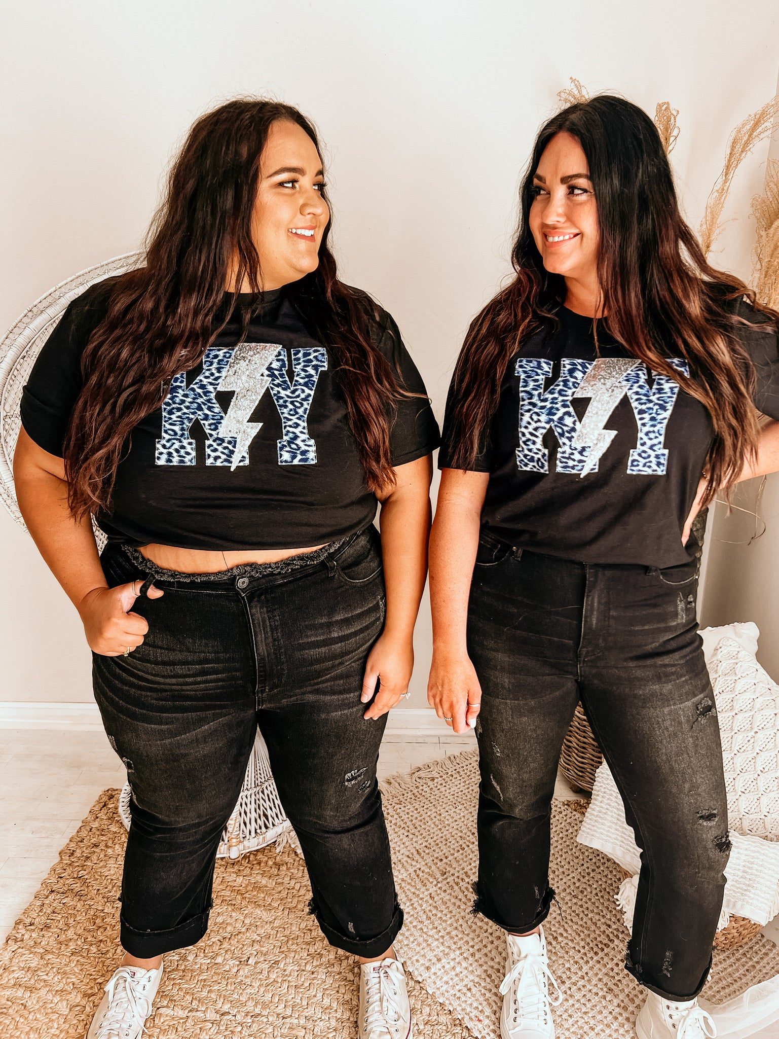 Leopard Lightning State Handmade Tee