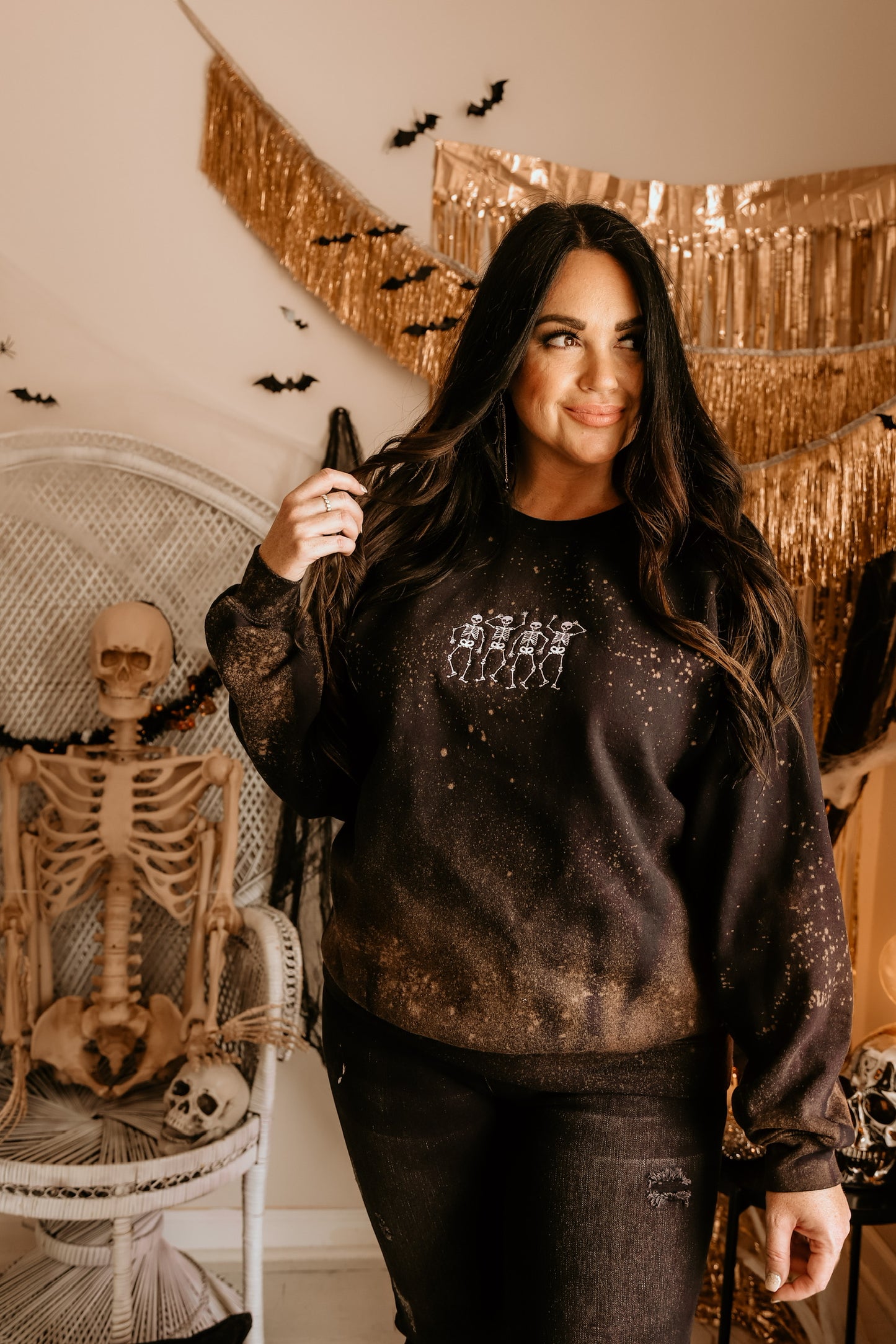 Dancing Bones | Handmade Sweatshirt