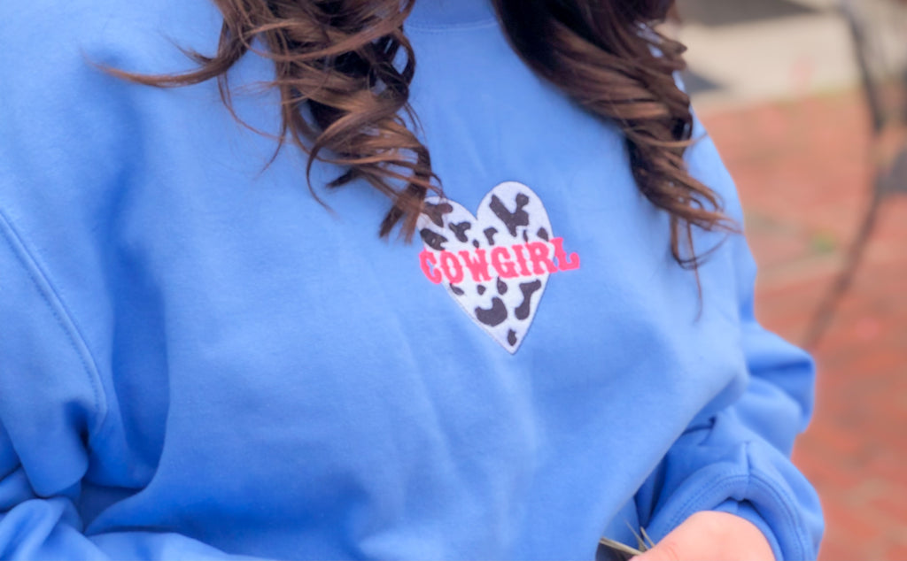 Cowgirl Embroidered Sweatshirt