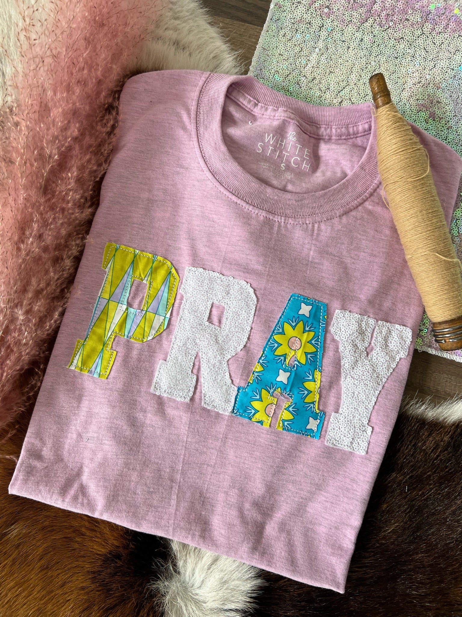 Pray Groove Handmade Tee | Lavender
