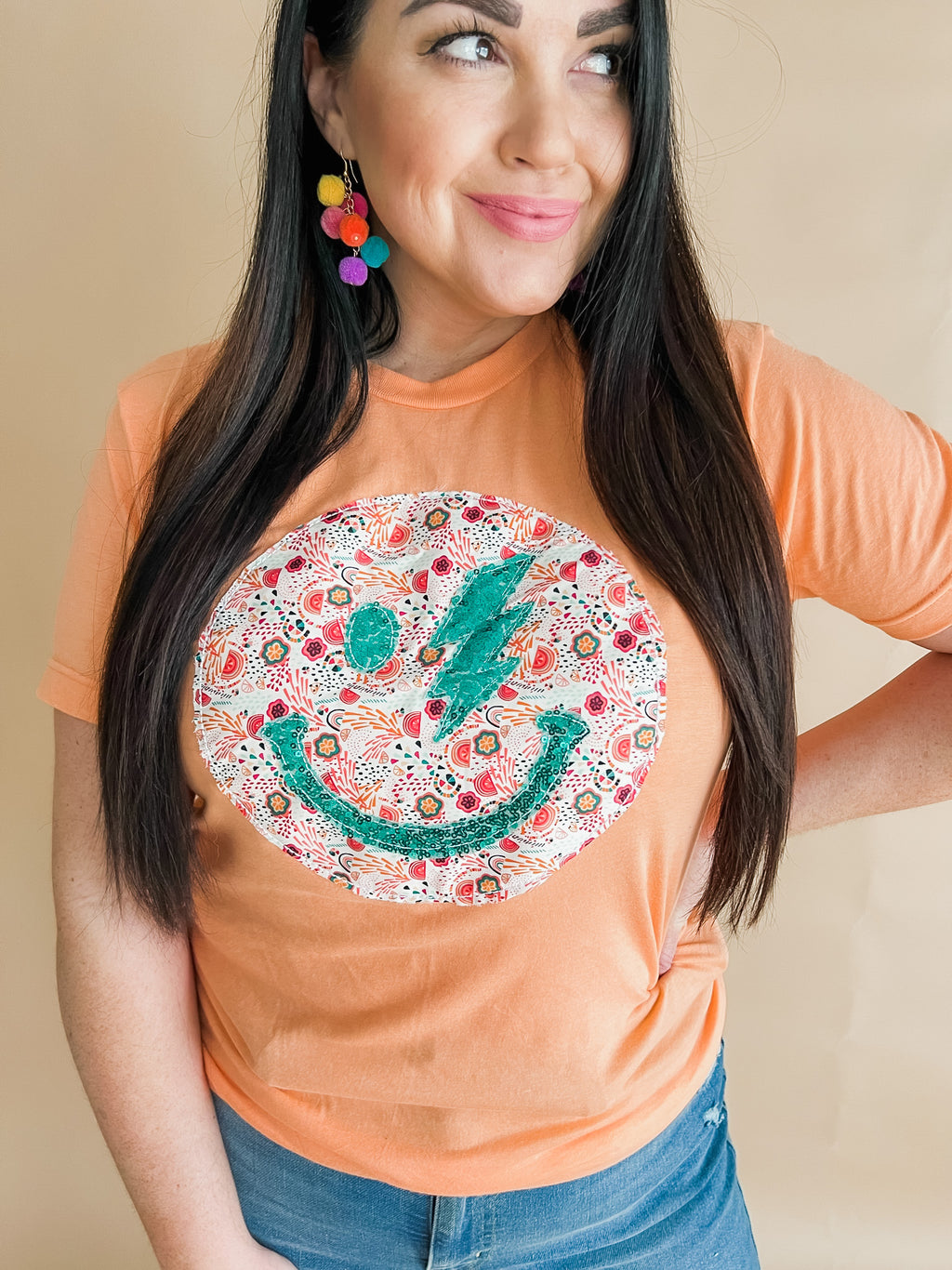 Smile For Me Handmade Tee | Floral Print