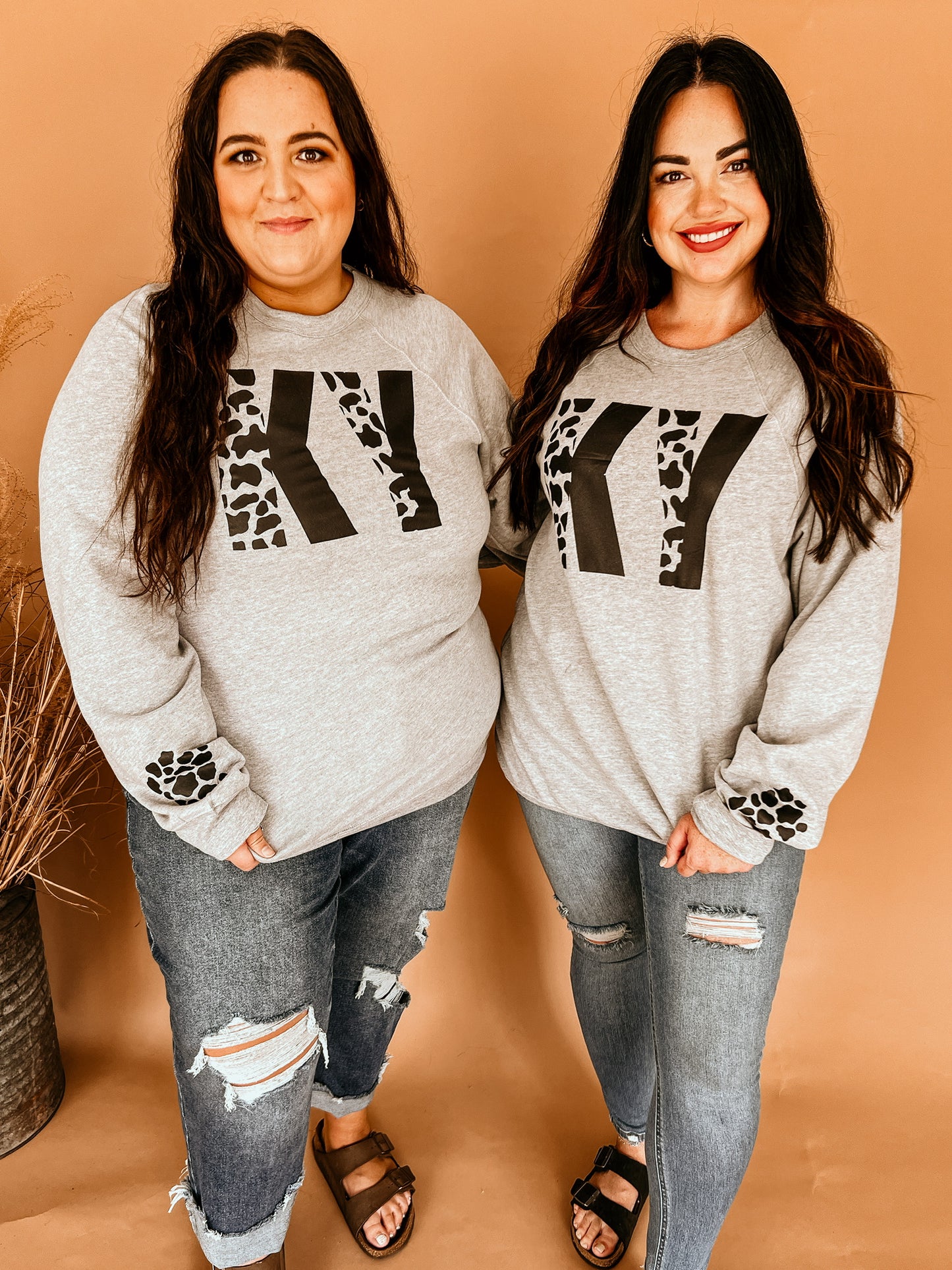 KY Animal Print Detail Sweatshirt