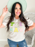 YEE HAW Chenille Patch Graphic Tee