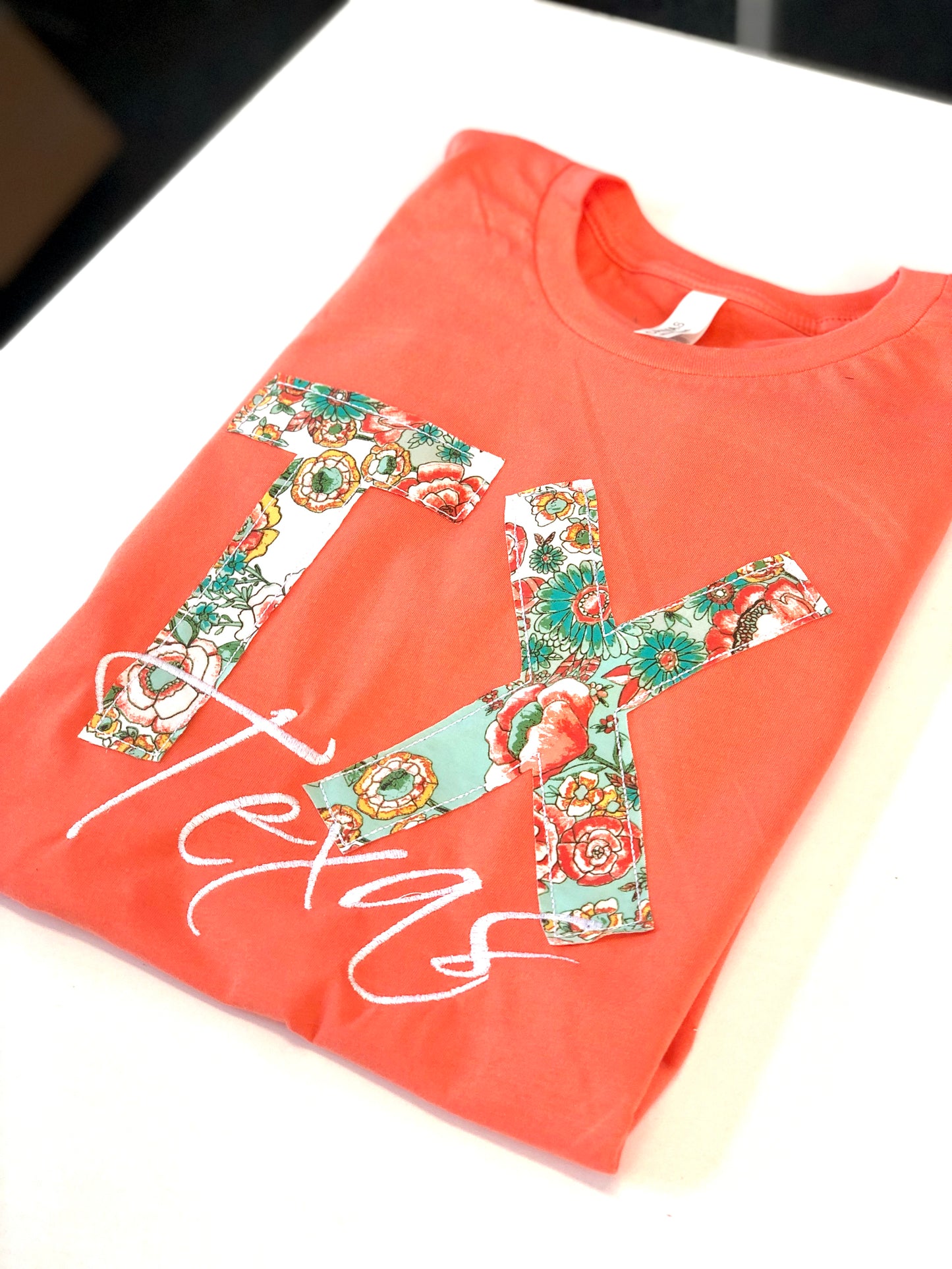 Wild in Bloom State Tee | Coral