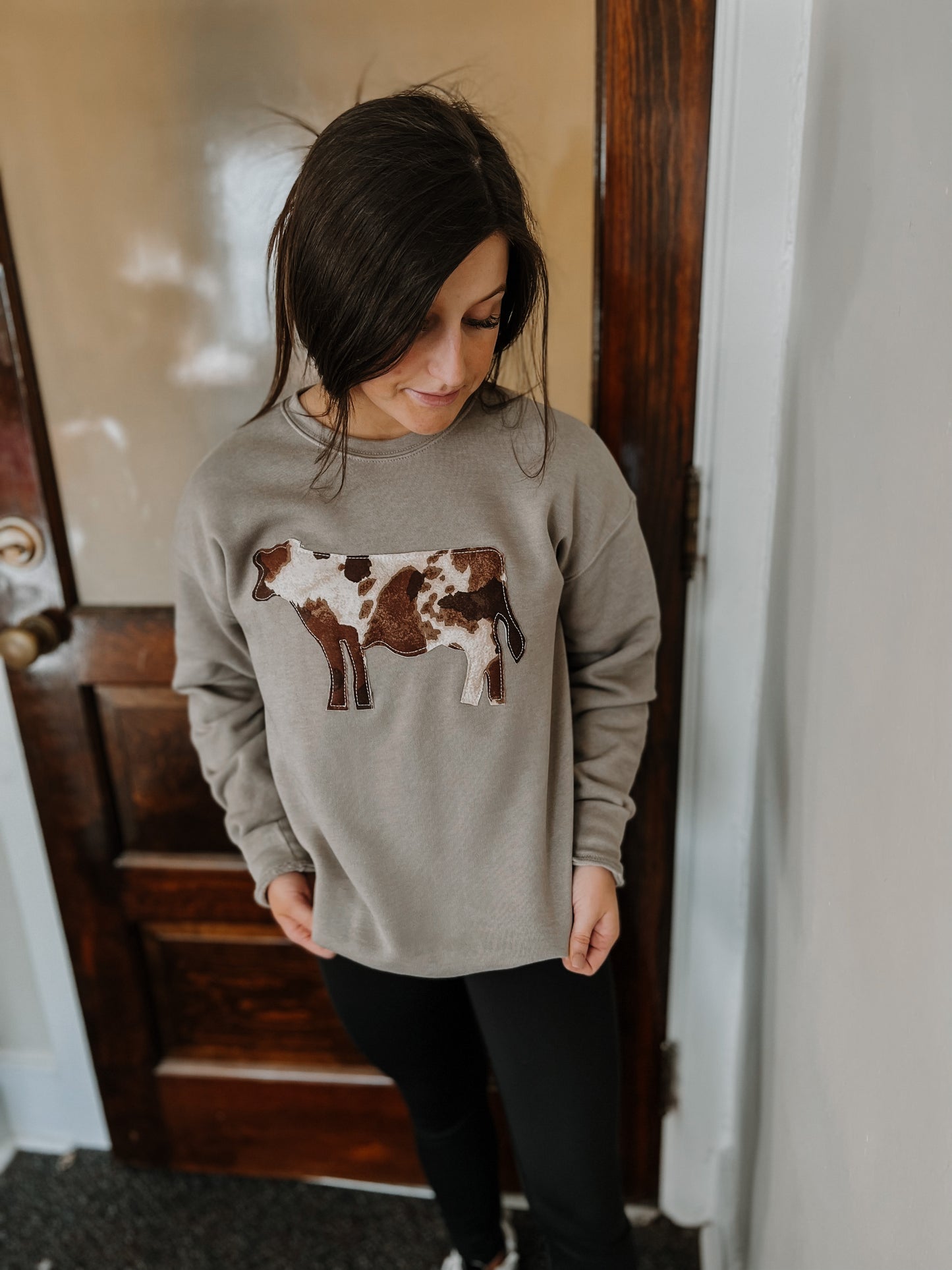 Cows Come Home | Handmade Sweatshirt