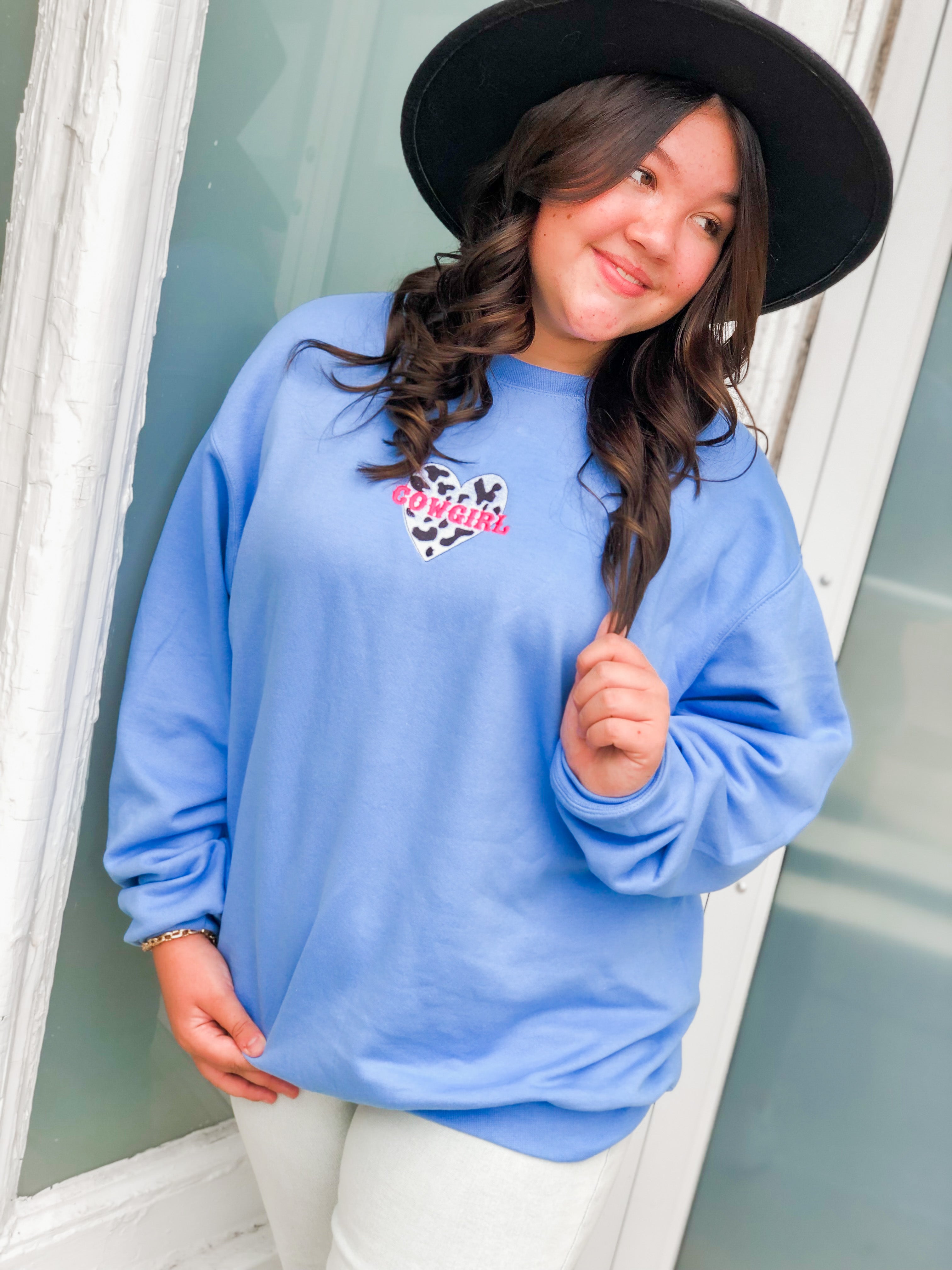 Cowgirl Embroidered Sweatshirt
