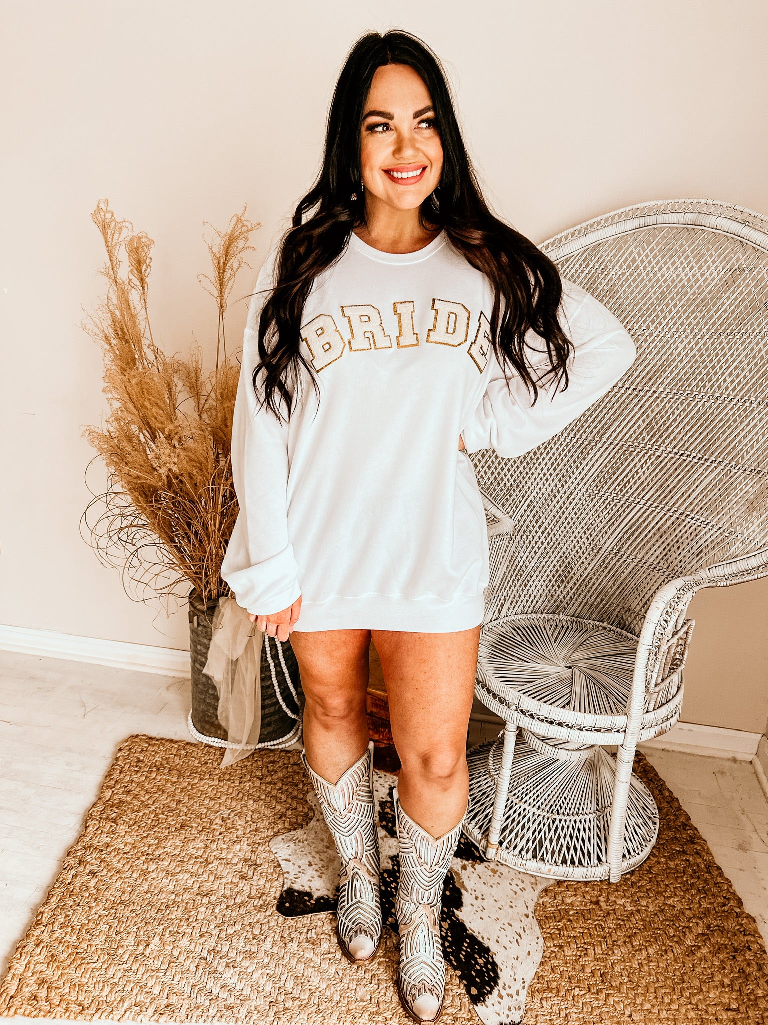 Bride Chenille Sweatshirt | Customizable