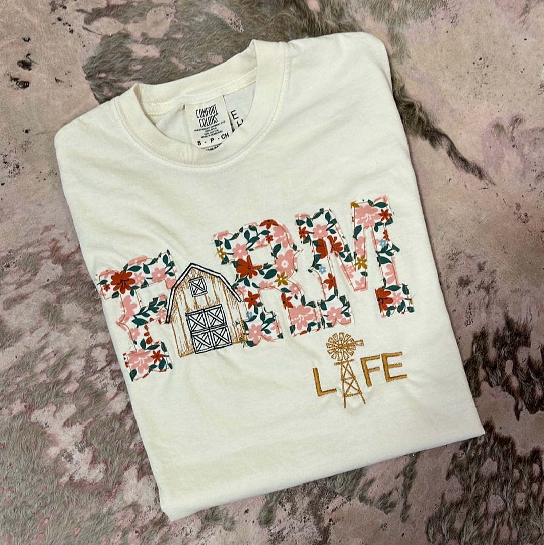 Farm Life Floral | Handmade Tee