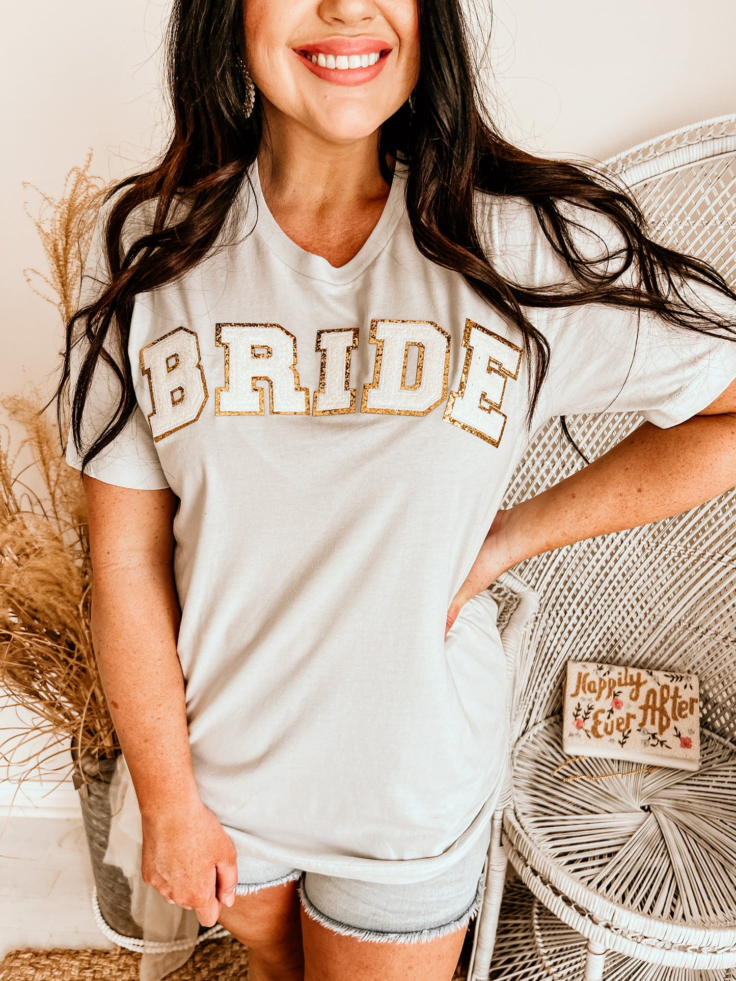 Bride Tee | Chenille Patch | Soft Taupe