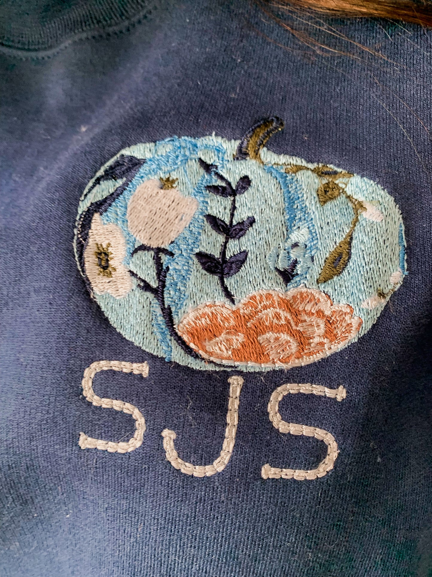 Floral Pumpkin Monogram Sweatshirt