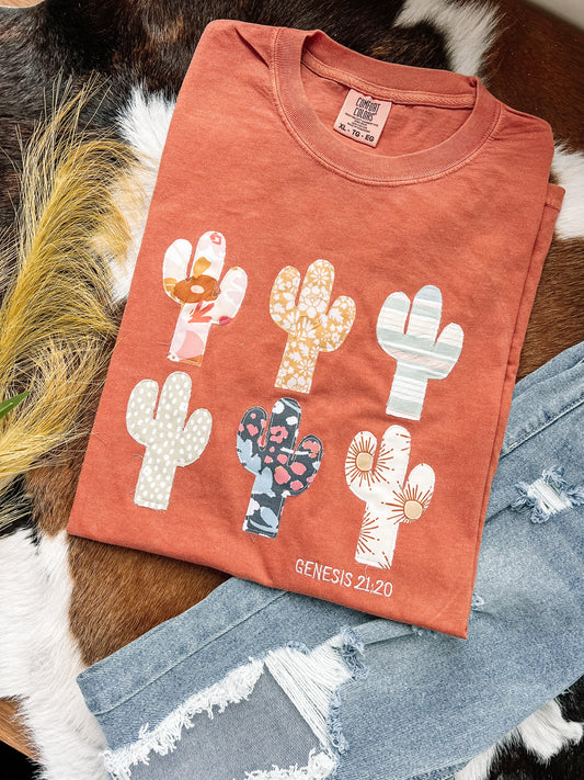 Cactus Handmade Applique Tee