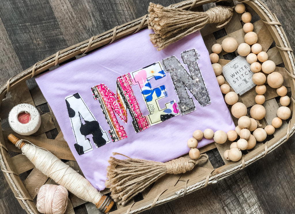 AMEN Handmade Tee | Lilac