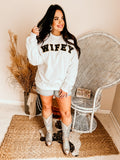 Wifey Chenille Sweatshirt | Customizable
