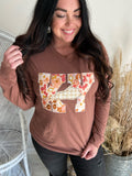 Chestnut Mauve Long Sleeve State Tee