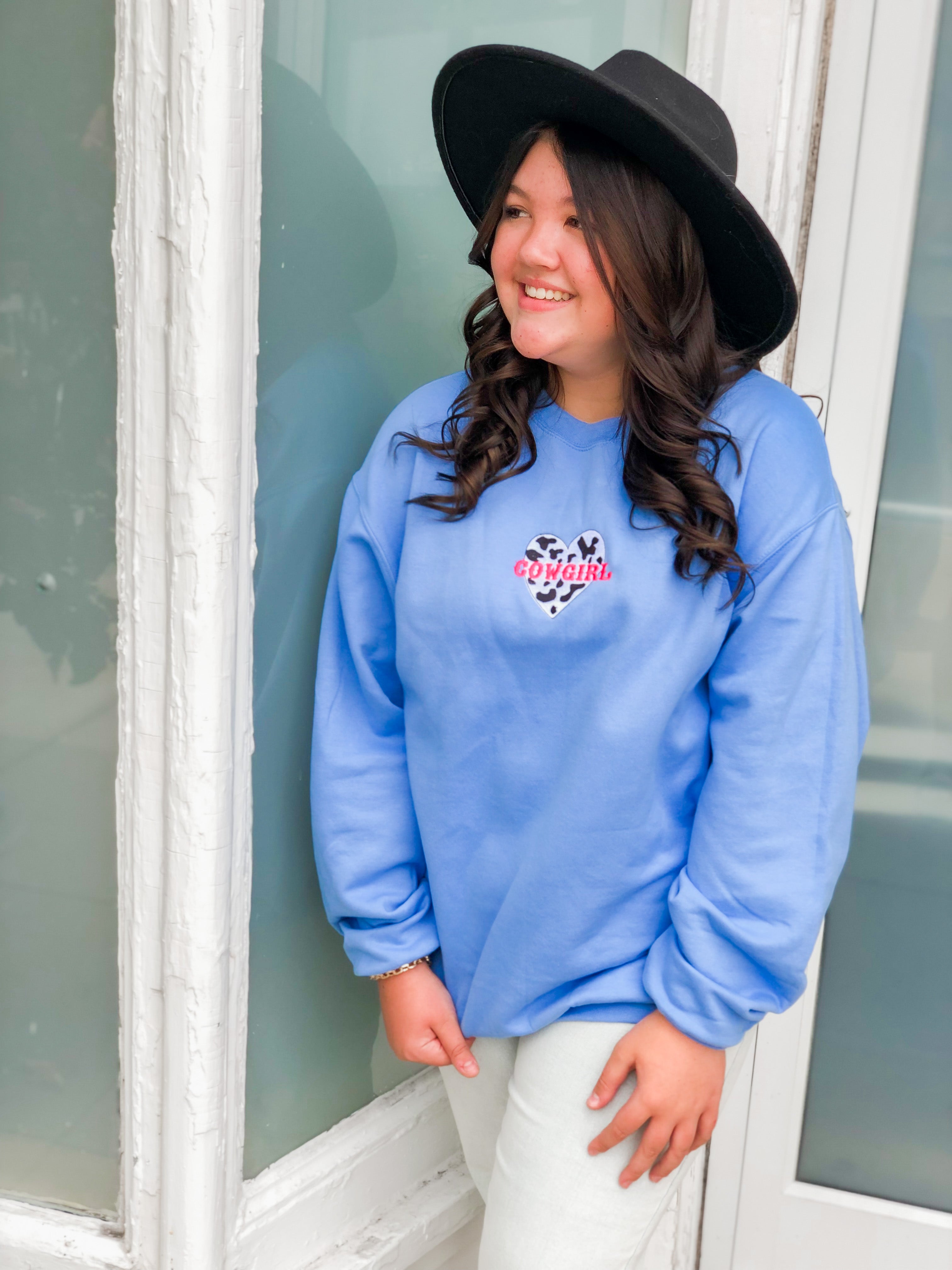 Cowgirl Embroidered Sweatshirt