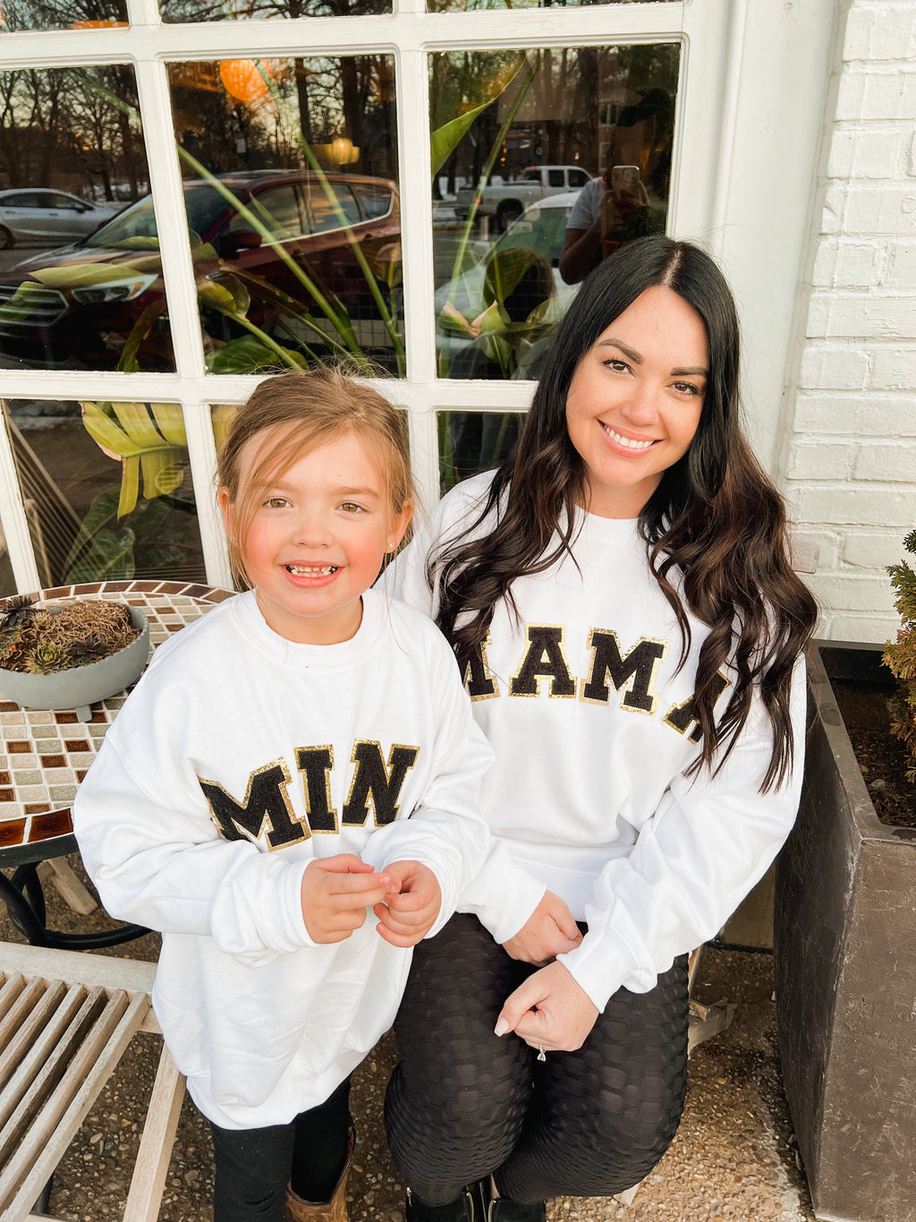 Mama and Mini Chenille Sweatshirt | White